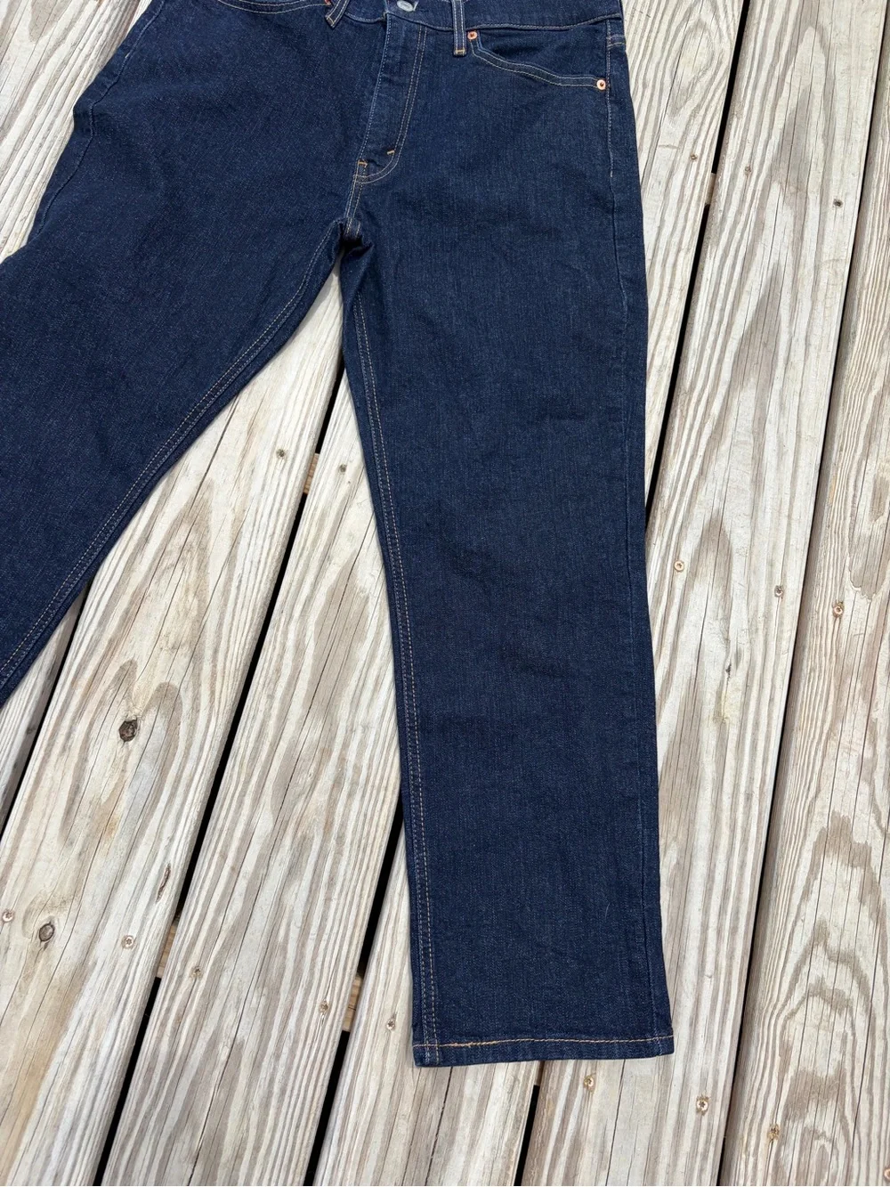 Levi's 541 Jeans Mens 34x30 Darkest Blue Athletic Tapered Denim Zip Fly 5 Pocket